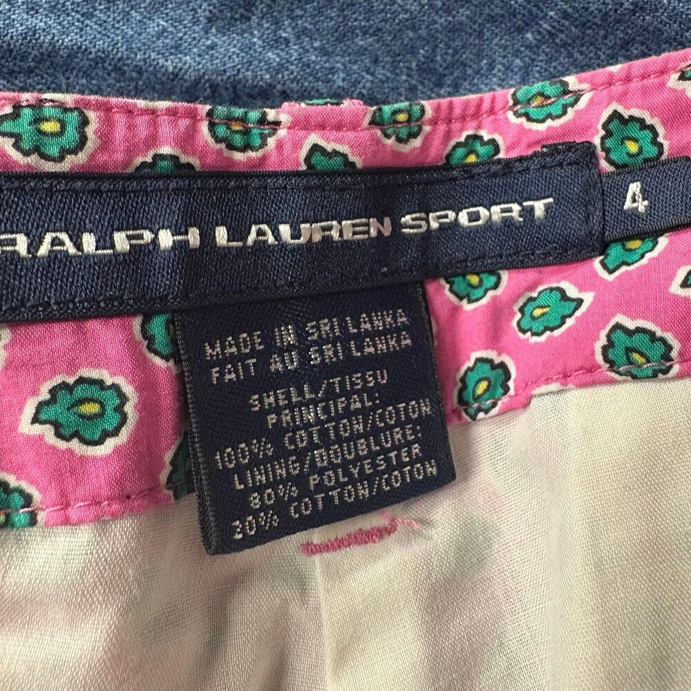 Ralph Lauren Sport Pink‎ Pattern Shorts Size 4 - Picture 5 of 6
